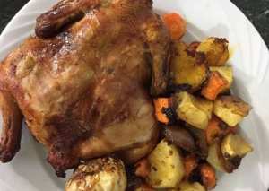 دجاج مشوي في الفرن