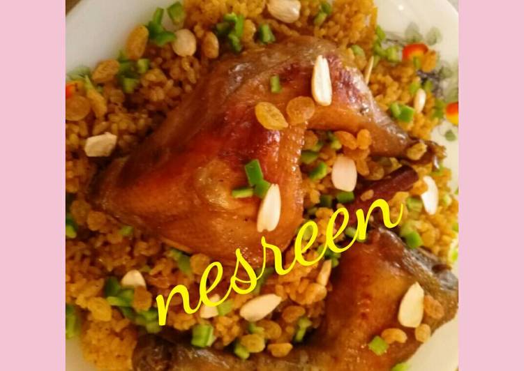 الكبسه السعودي بالدجاج بطريقتي