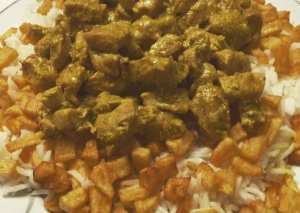 دجاج ورز بالكريمة