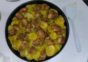 صينية البطاطا بسفن الدجاج