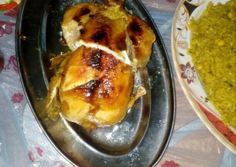 دجاج محشي بل ارز