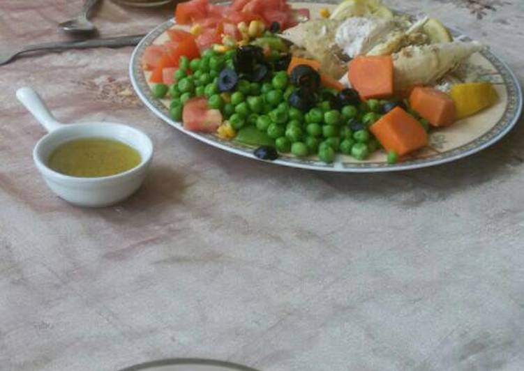 دجاج بالصلصة الفرنسيه