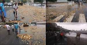 À Bombay, la mer  vomit  des déchets