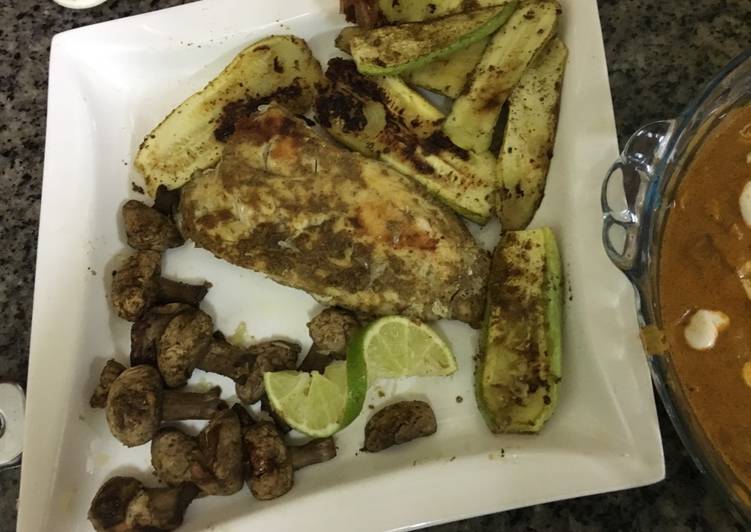 صدر دجاج بالخضار للروجيم بنكهة مميزة