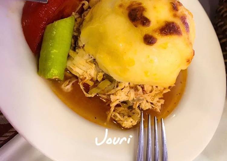 بطاطس مع دجاج