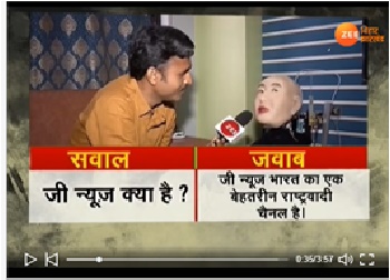 Premier robot humanoïde au monde parlant le HINDI