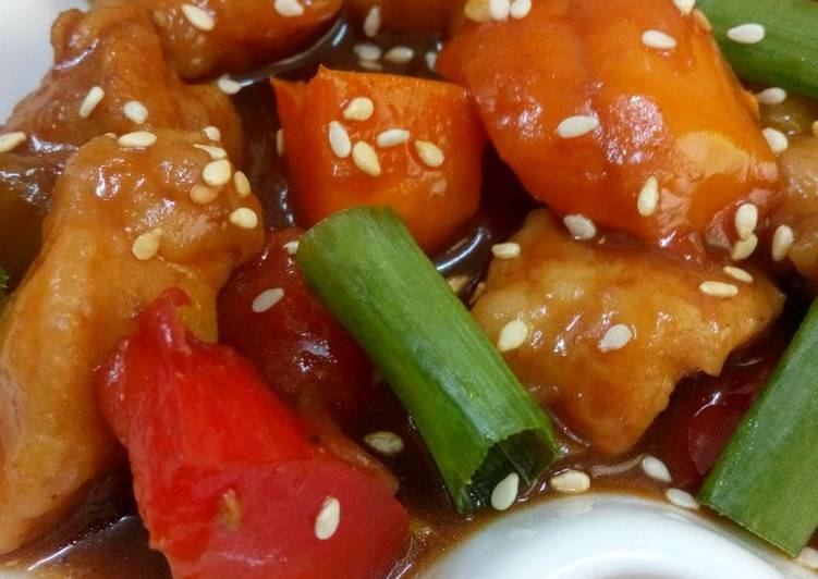 دجاج صيني حلو حامض