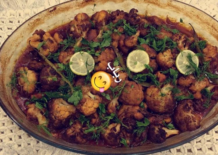 صينية القرنبيط بالدجاج