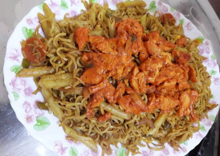 نودلز بالدجاج