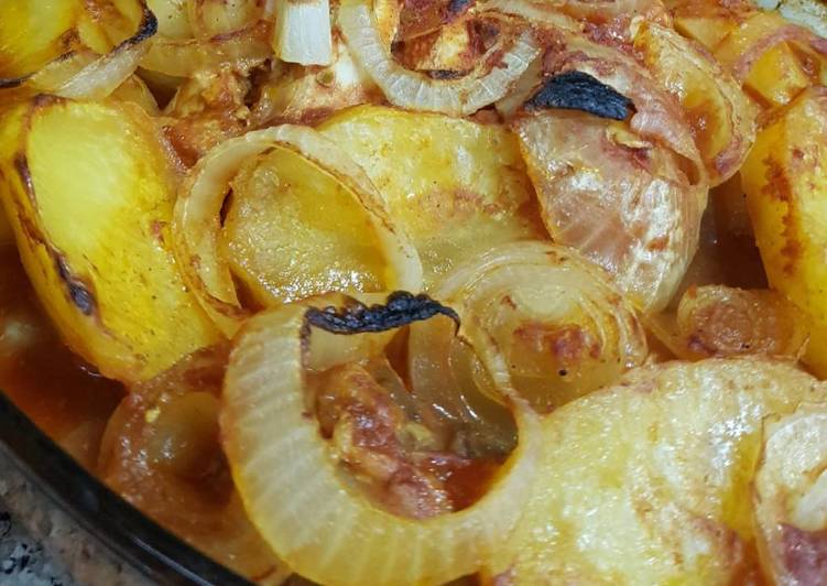 صينية دجاج بالبطاطا