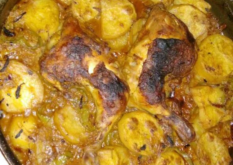 صينيه بطاطس بالفراخ