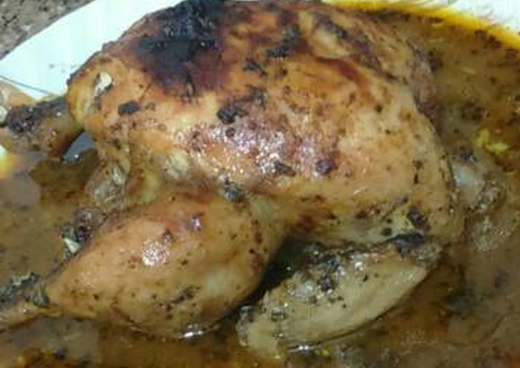 دجاج مشوي بخلطة الكاتشب ودبس الرمان 👍👍👍