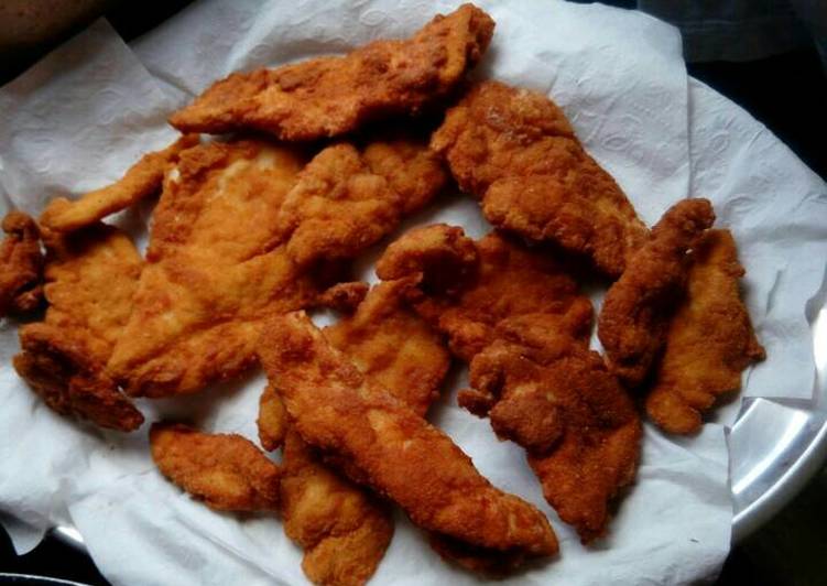 إسكالوب دجاج بانيه