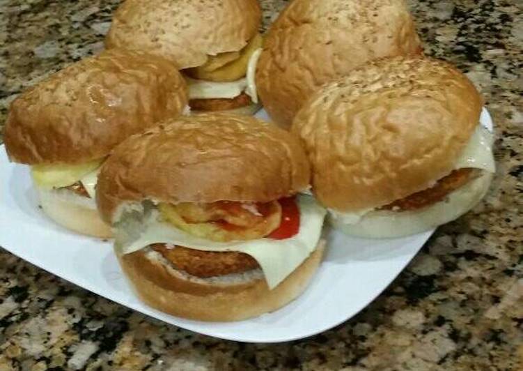 برغر دجاج 😍😙