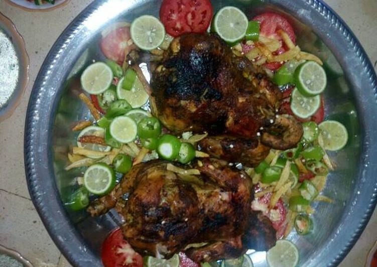 دجاج محشي ارز