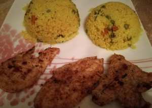 رز بالبسله وصدور فراخ مشويه ع الجريل