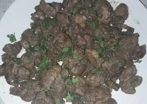 كبدة دجاج مقليه