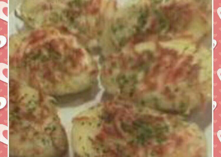 قوارب البطاطا بالدجاج