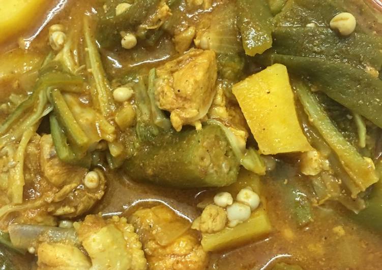 ادام باميه بالدجاج