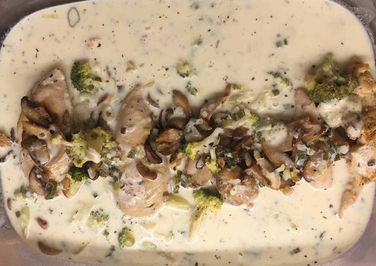 صدور الدجاج بالكريمة والليمون 🍋