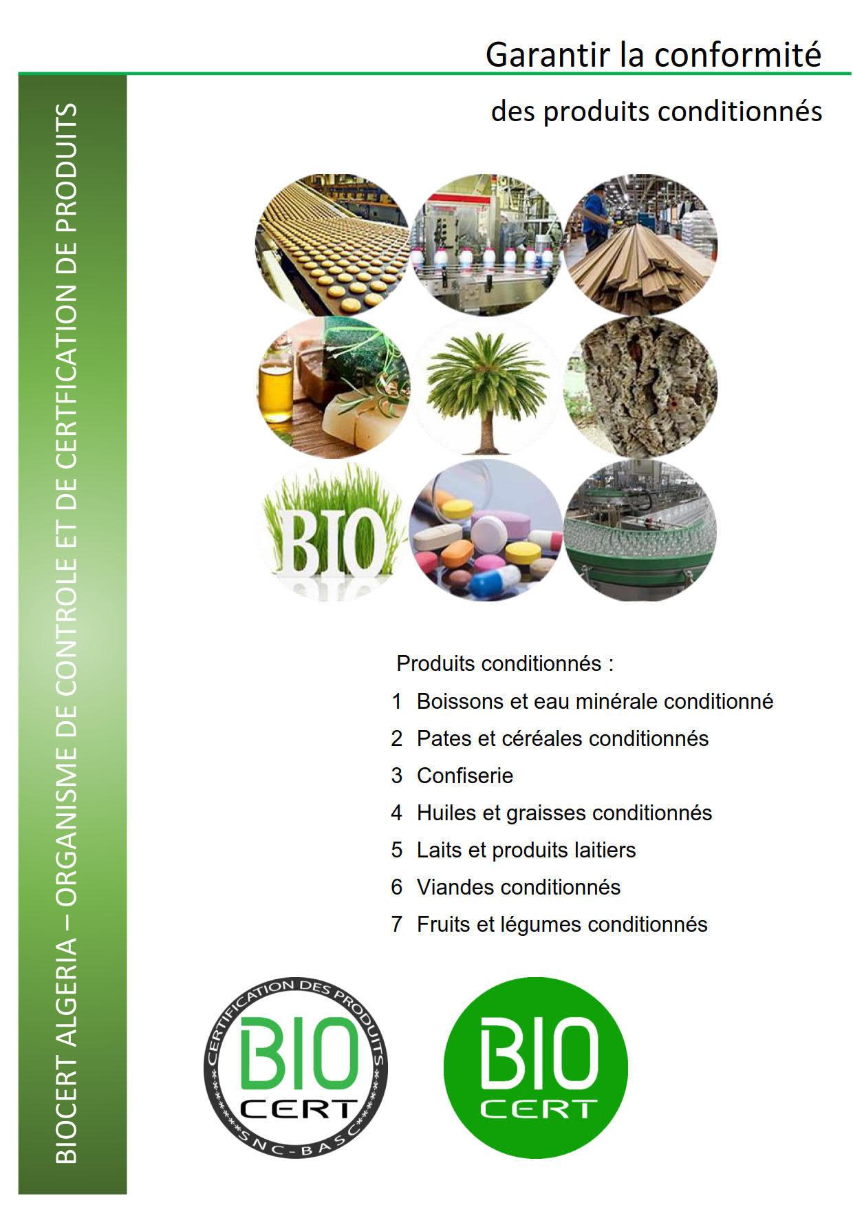 BIOCERT ALGERIA vous invite a certifier vos produits