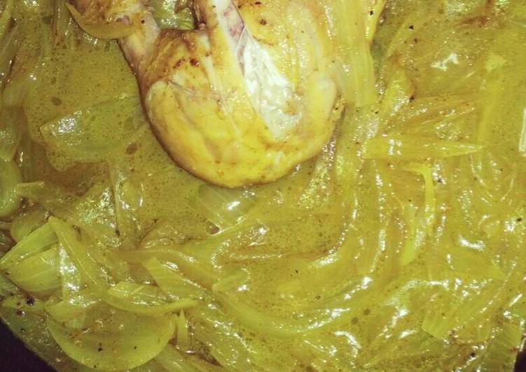 صينية البصل بالدجاج