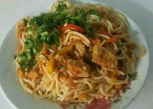 🍝 سباكتي بصدور الدجاج 🍝