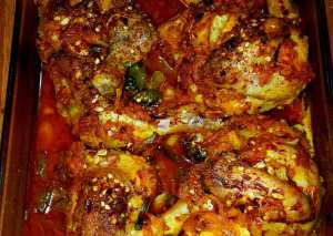 صنية دجاج بالفرن سبايسى