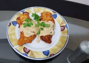 شرائح كرسبي الدجاج بالكريمة والصويا صوص 🍗