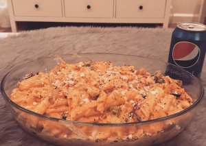 باستا الدجاج بالخضار 😻💙@Heesa_saif