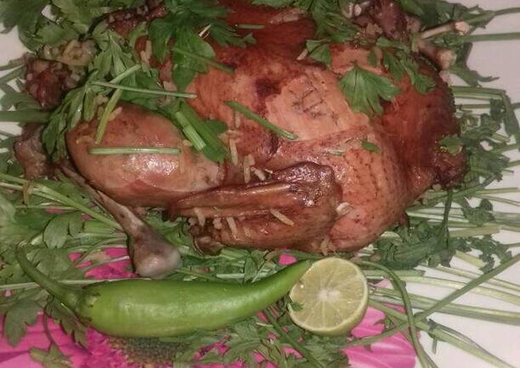 دجاج الشوي بطريقتي الخاصه