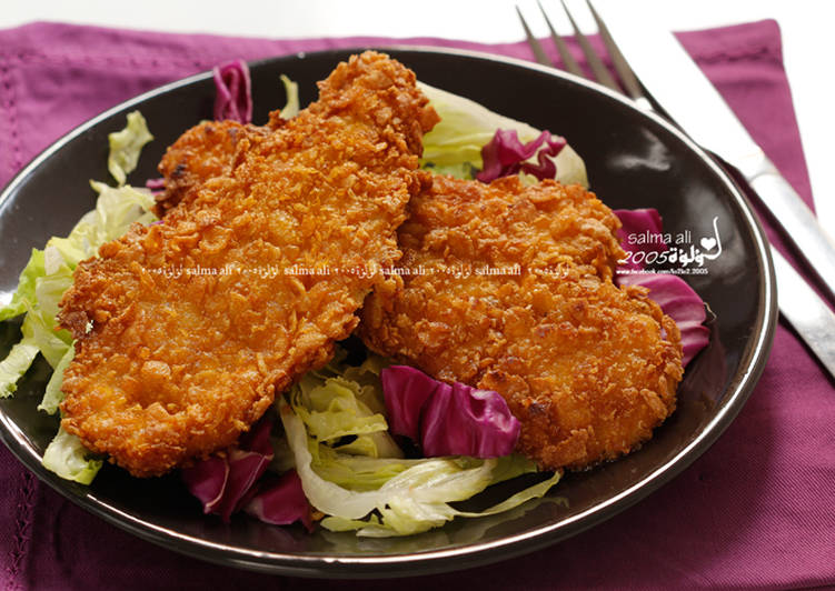 اسكلوب دجاج بالكورن فليكس