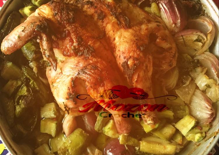 صينيه الخضار بالدجاج المشويه