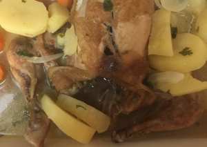 الدجاج بالخضار