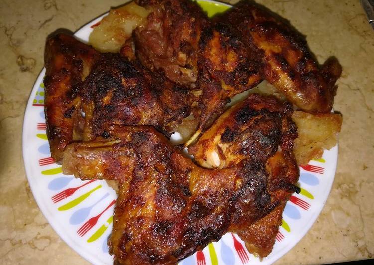 اجنحه الدجاج بالبطاطس