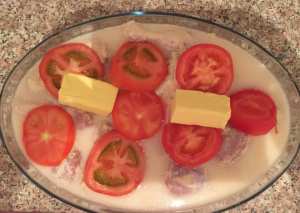 صينية افخاذ الدجاج بصلصة الروب