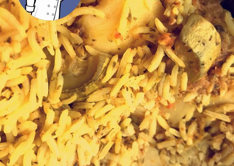 كبسه دجاج بالخضار