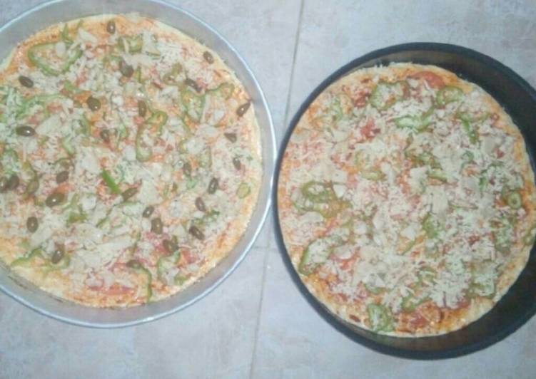 بيتزا بالدجاج