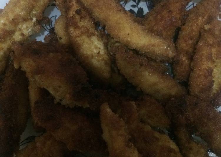 اصابع الدجاج المقرمشه