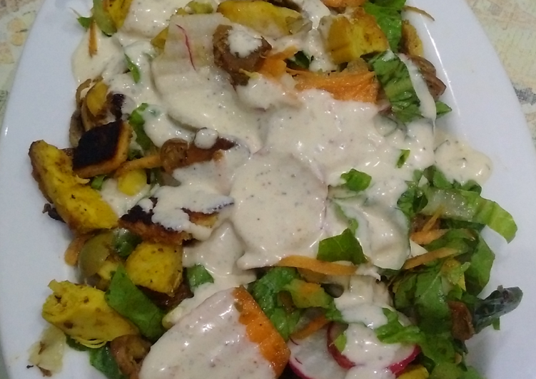 سلطه مكعبات الدجاج