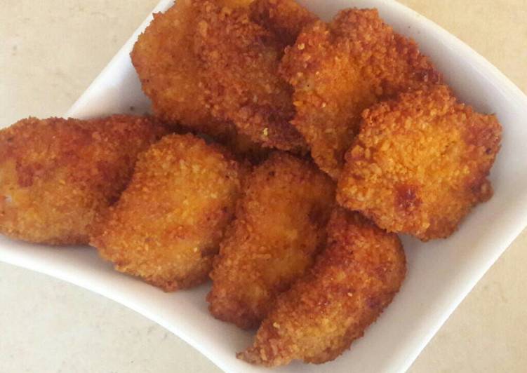 صدور الدجاج المقليه