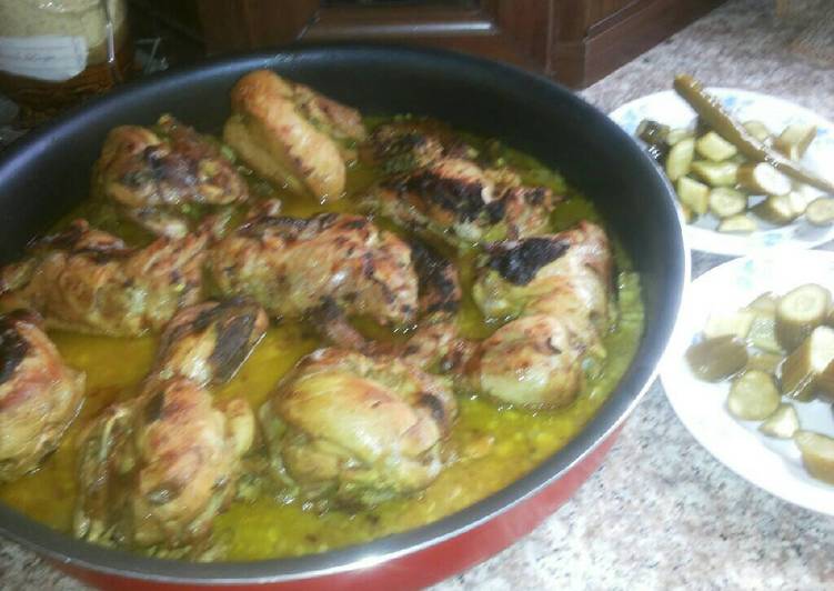 صينيه الجاج بالثومه