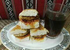 دجاج البرجر بالجبن