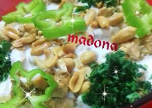 فته شاورما  الدجاج مع الارز..بصوص الزبادي