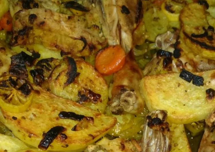 صينيه فراخ بالخضار