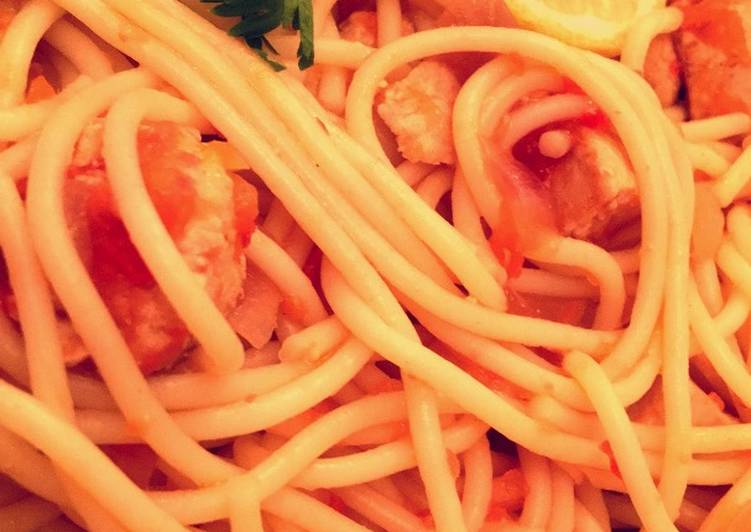 مكرونه بالدجاج