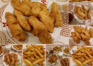 اصابع الدجاج المقلية (زنجر)