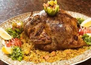 دجاج محشي بالرز