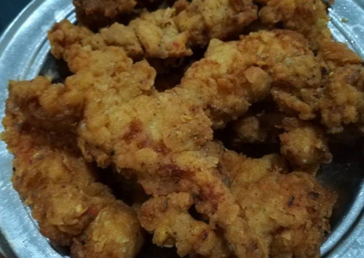 طريقة عمل دجاج استربس