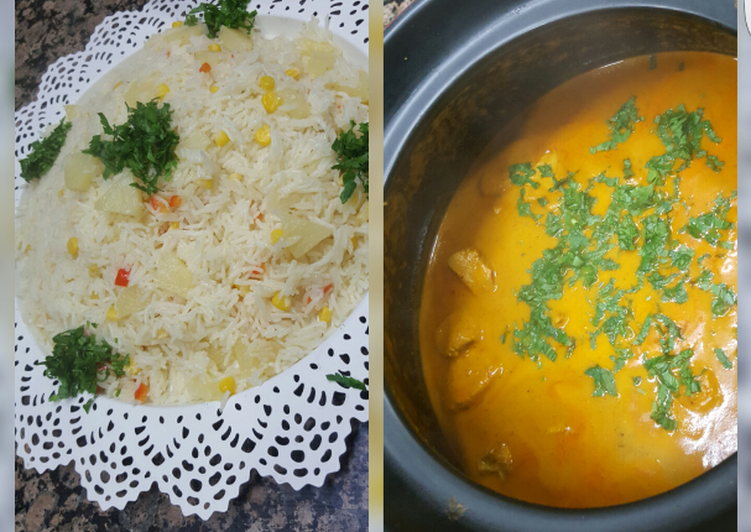 دجاج بالزبده ورز بالاناناس